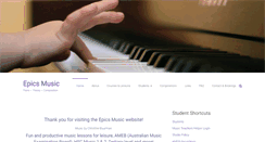 Desktop Screenshot of epicsmusic.com