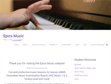 Tablet Screenshot of epicsmusic.com